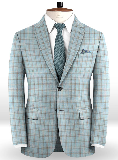 Napolean Spring Blue Wool Suit