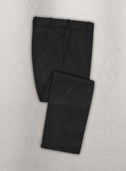 Napolean Twilight Black Wool Suit