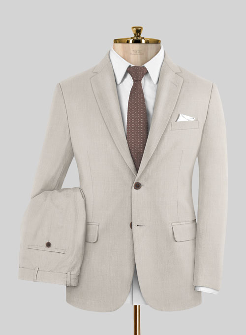 Napolean Muted Beige Wool Suit