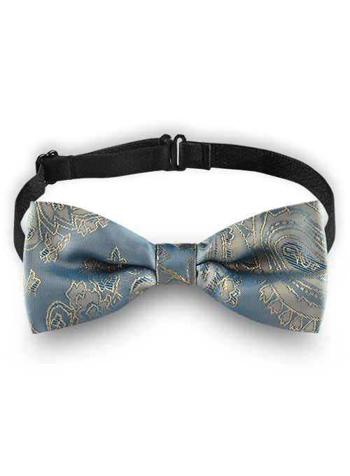 Paisley Bow - Pine Blue