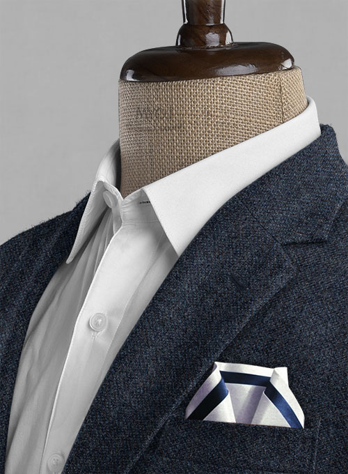 Playman Blue Denim Tweed Suit