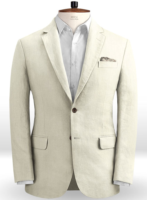 Pure Light Beige Linen Suit : Made To Measure Custom Jeans For Men ...