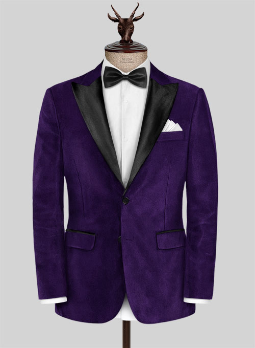 Purple Velvet Tuxedo Suit