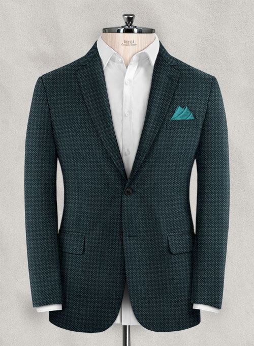 Reda Dark Teal Tweed Suit