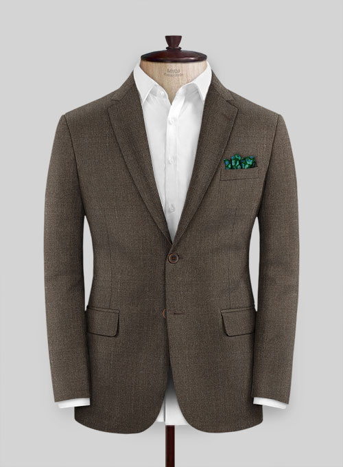 Reda Worsted Brown Pure Wool Suit