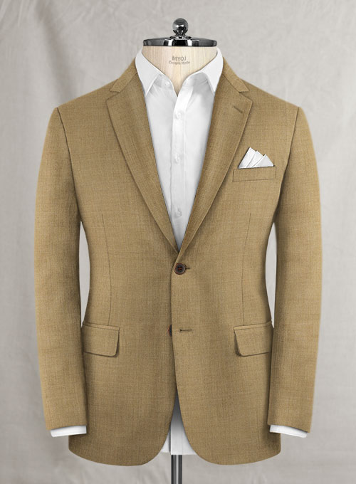 Reda Worsted Khaki Wool Suit