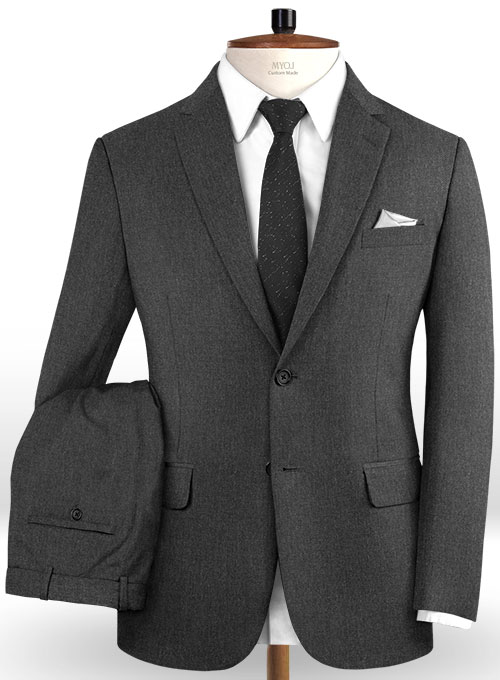 Reda Worsted Dark Gray Pure Wool Suit