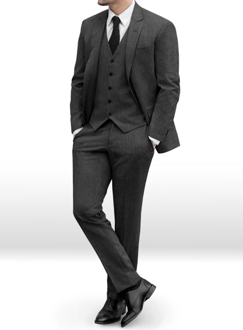 Reda Worsted Dark Gray Pure Wool Suit