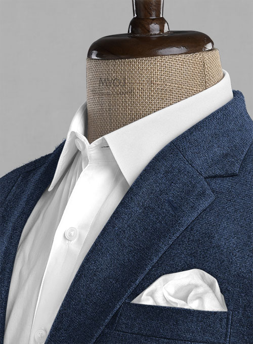 Rope Weave Persian Blue Tweed Suit