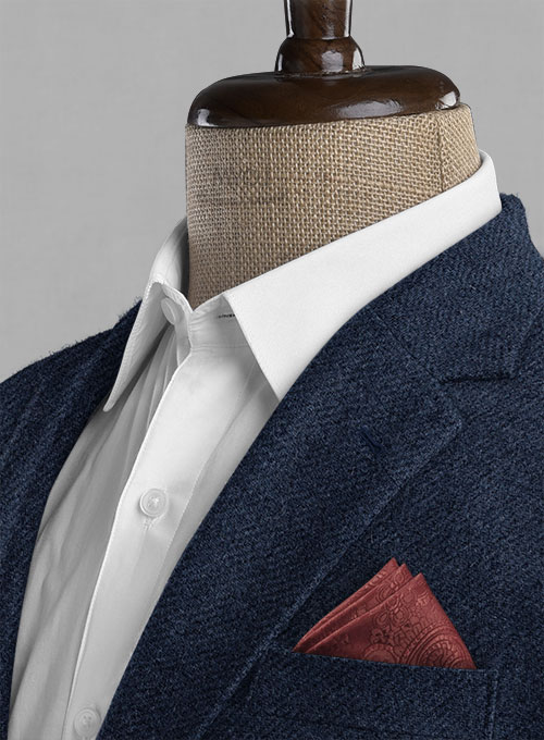 Royal Blue Heavy Tweed Suit