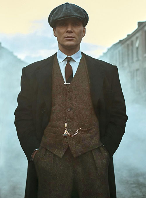 Thomas Shelby Peaky Blinders Brown Tweed Suit