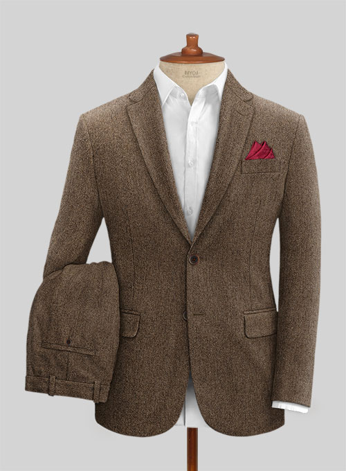 Rust Herringbone Tweed Suit