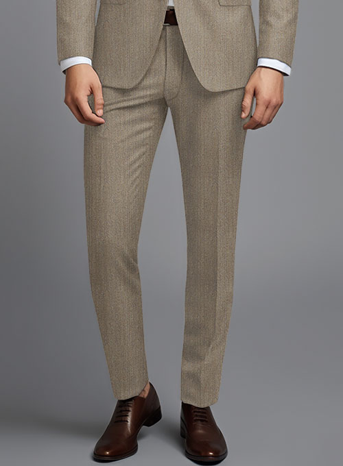 Scabal Crude Brown Wool Suit