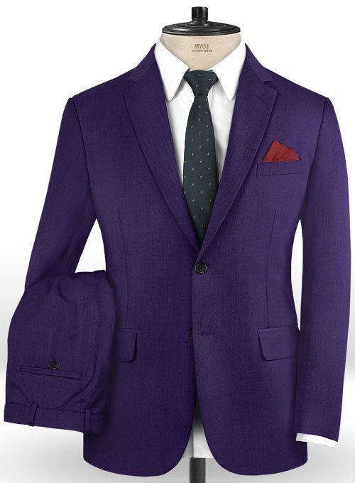 Scabal Eggplant Wool Suit : MakeYourOwnJeans®: Made To Measure Custom ...