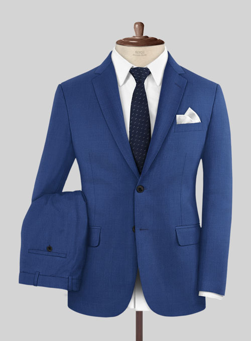 Scabal Egyptian Blue Wool Suit