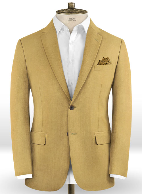 Scabal Khaki Wool Suit