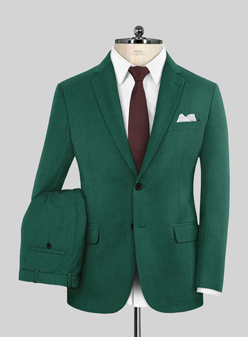 Scabal Oslo Green Wool Suit