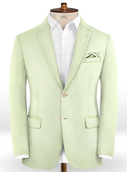 Scabal Pale Green Wool Suit : Made To Measure Custom Jeans For Men ...