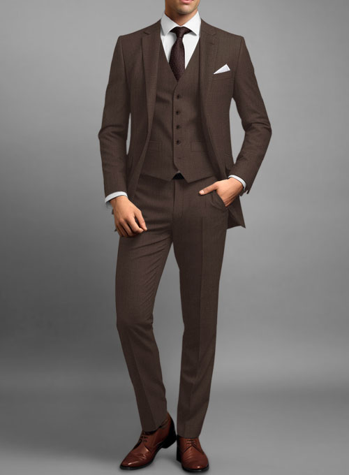 Scabal Brown Wool Suit