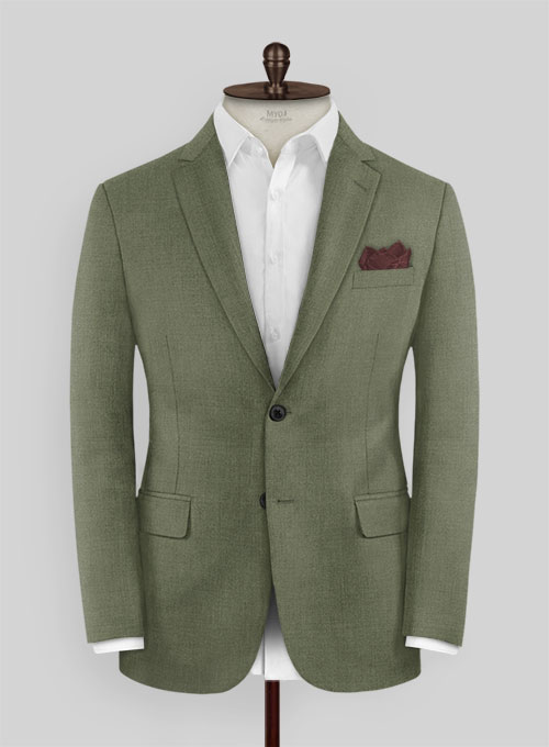 Scabal Fern Green Wool  Suit