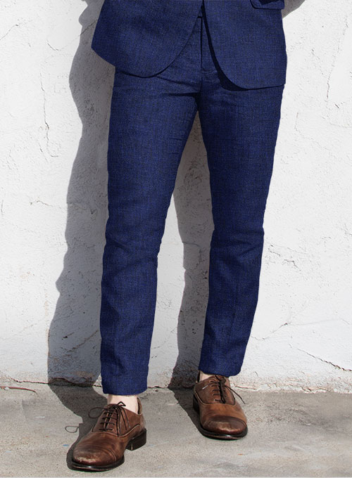 Solbiati Indigo Linen Suit