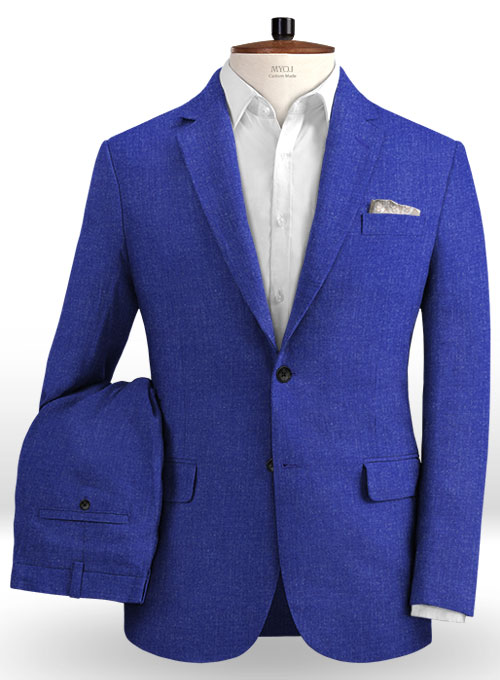 Solbiati Cobalt Blue Linen Suit