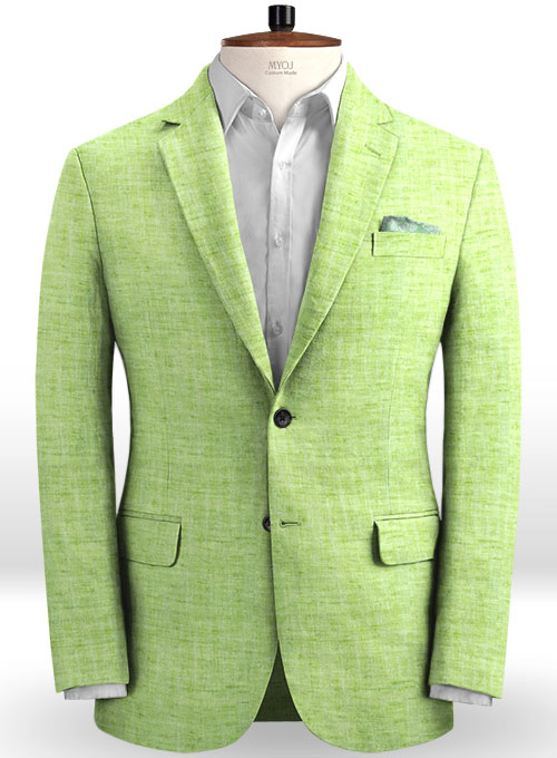 Solbiati Spring Green Linen Suit