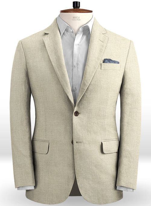 Solbiati Stone Beige Linen Suit