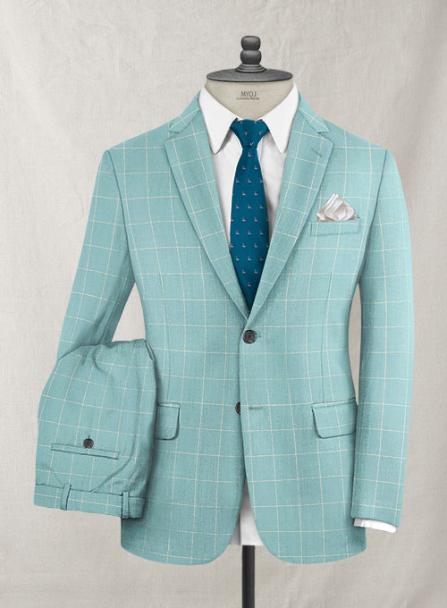 Trop Blue Wool Suit