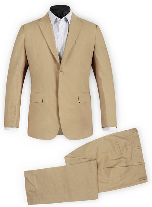 Tropical Tan Linen Suit : Made To Measure Custom Jeans For Men & Women ...