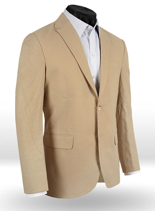 Tropical Tan Linen Suit