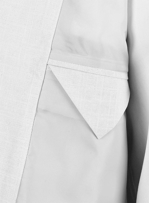 Tropical White Linen Suit