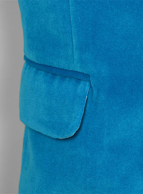 Turquoise Velvet Jacket