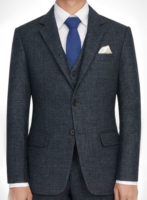 Vintage Glasgow Blue Tweed Suit