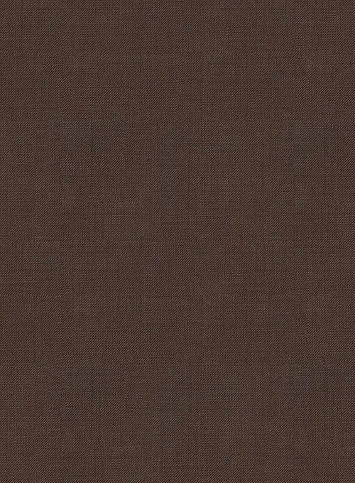 Worsted Brown Wool Suit